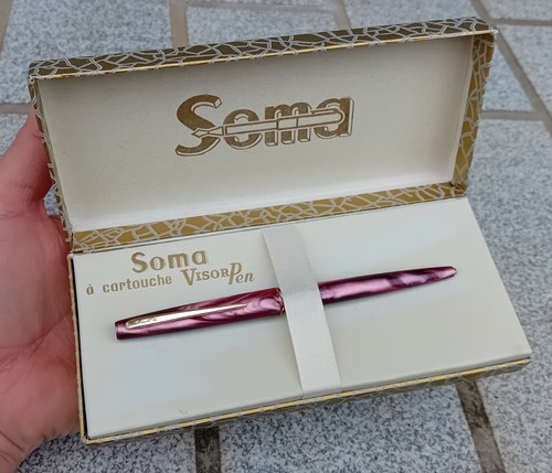 Stylo bille soma nacré rose - bille,