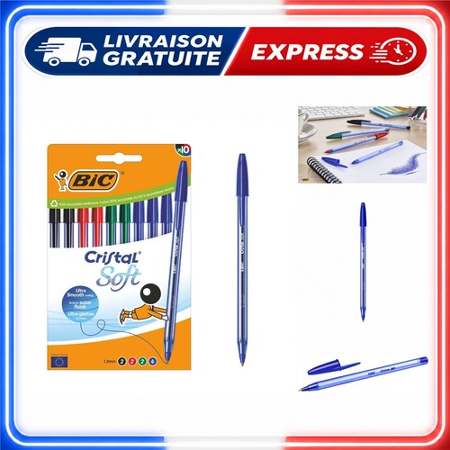 Bic cristal soft stylos - cristal, stylos-bille